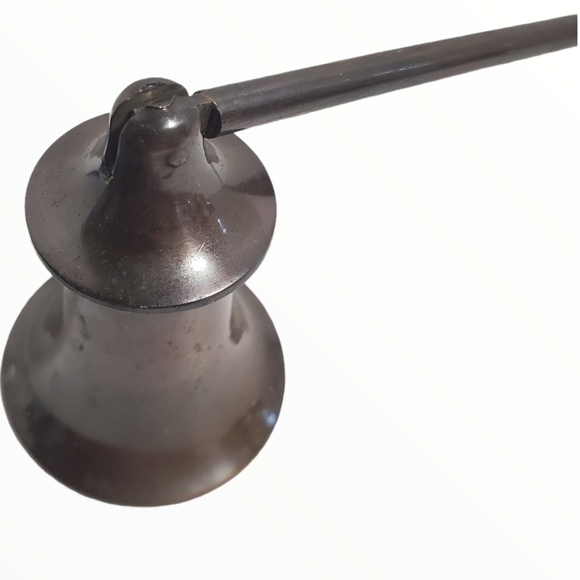 Vintage antique finish dark Metal candle snuffer Long handle - Picture 6 of 7